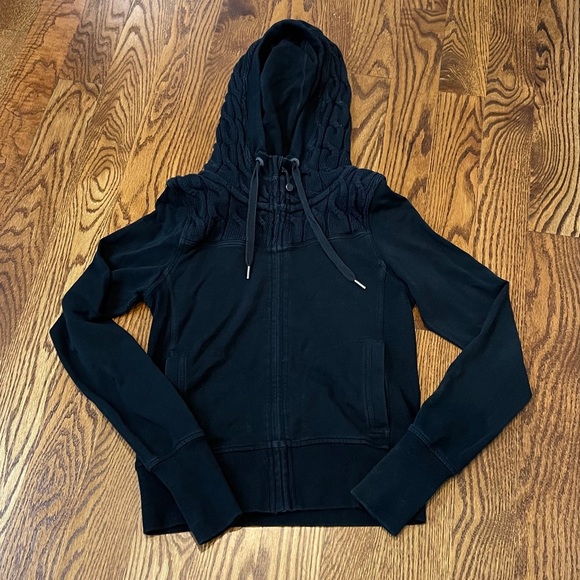 LULULEMON Cable knit scuba hoodie sz 6 - Picture 1 of 4